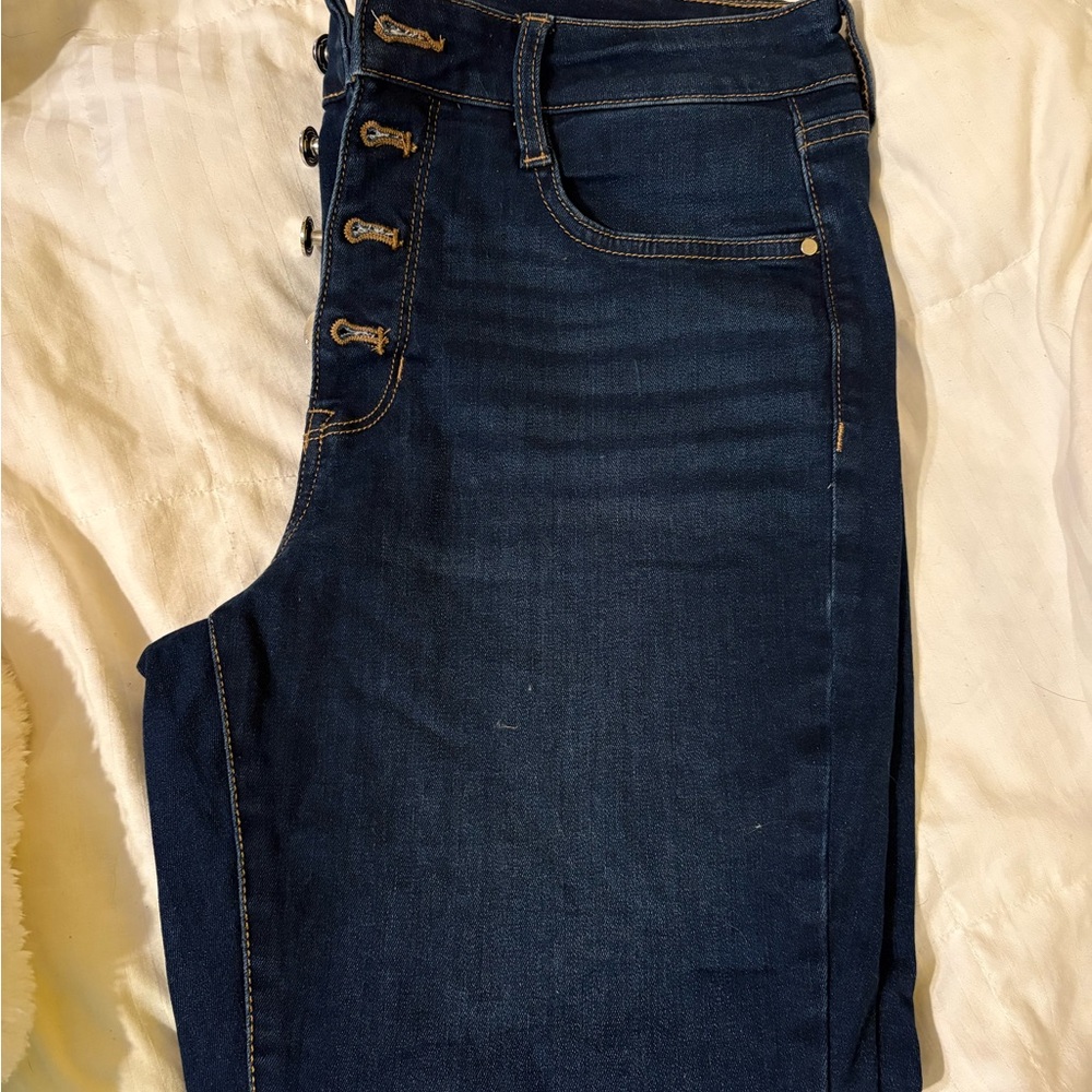 Nine West Dark Blue Skinny Ankle Jeans